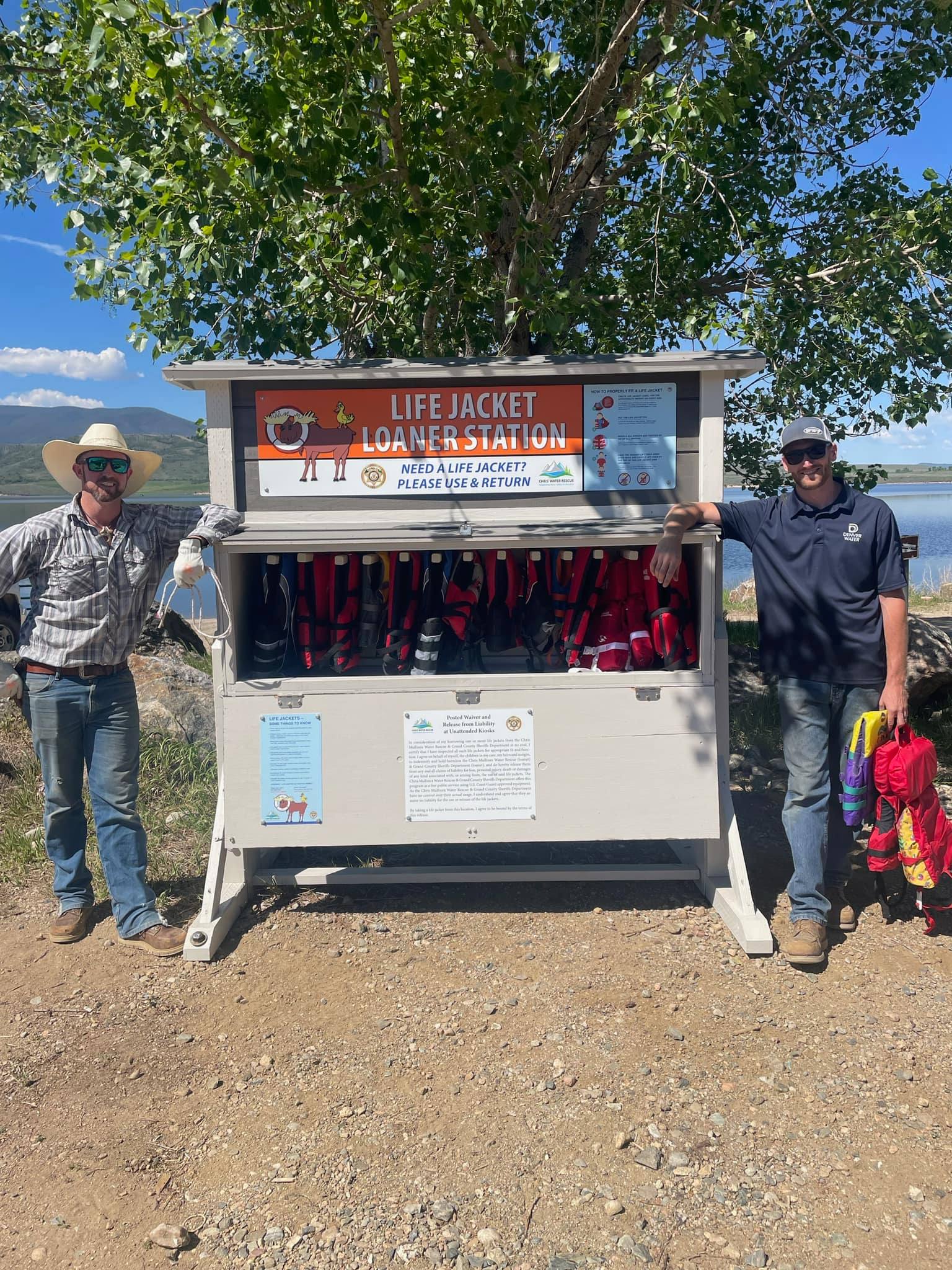 Life Jacket Loaner Station at Williams Fork Reservoir in 2024