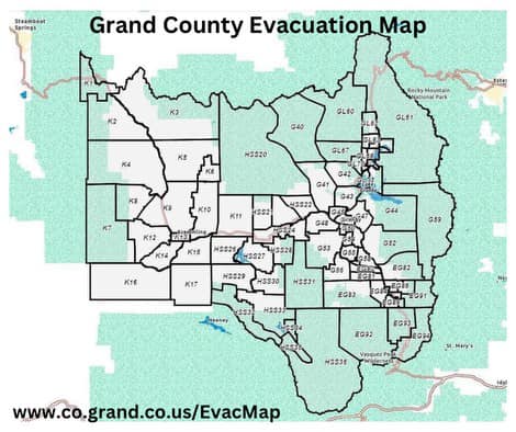Grand County Evacuation Map 2025