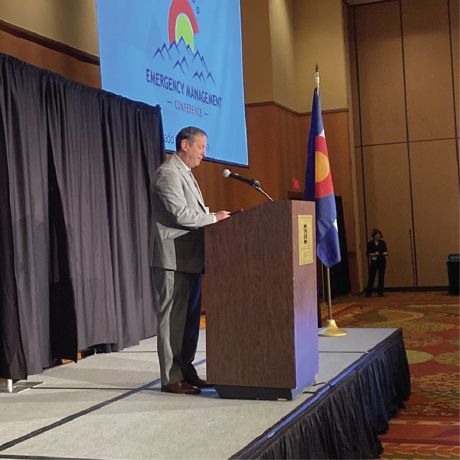 Director Trevor Denney welcomed attendees to the 2025 Colorado Emergency Management Conference
