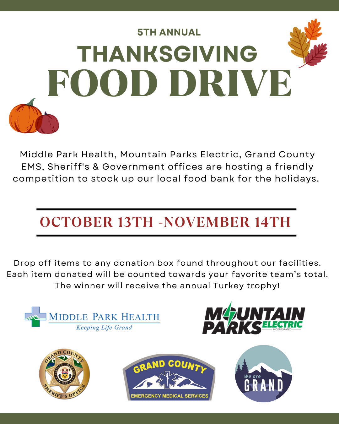 2025 Food Drive for Mountain Family Center