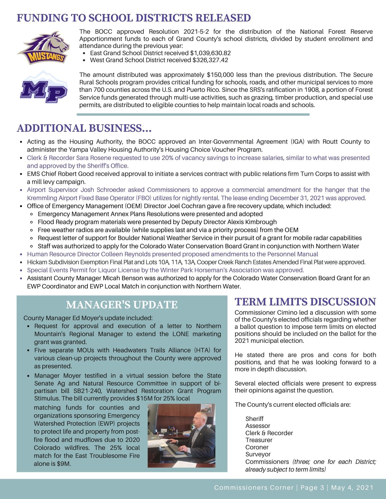 May 4 Commissioners Corner, Page 3