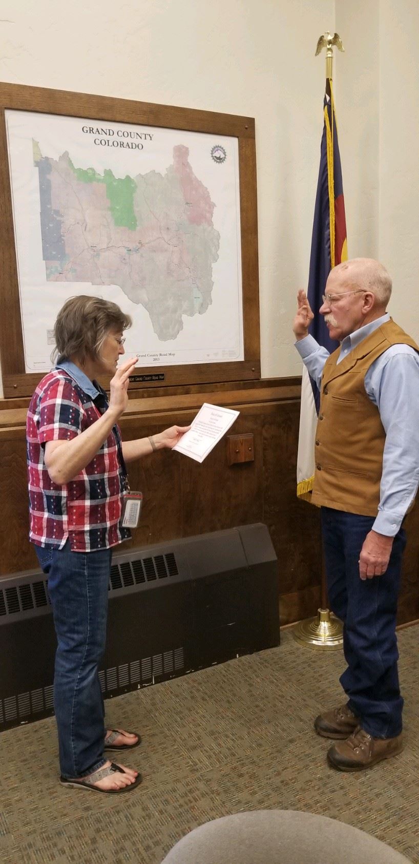 Randy George Swearing In