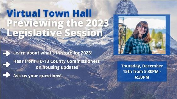 Dec 15 McCluskie town hall graphic